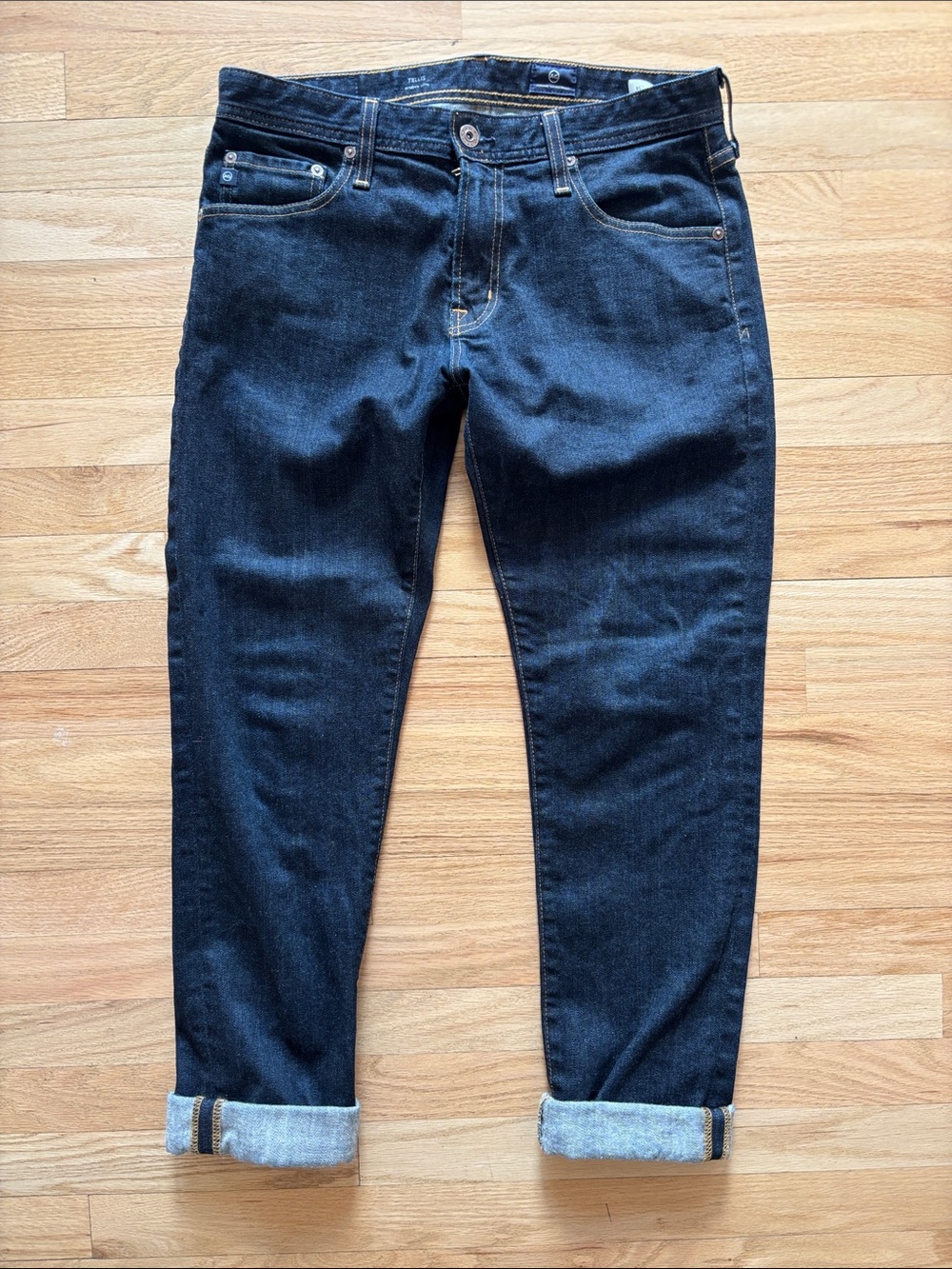 AG Adriano‎ Goldschmied Jeans Men’s Tellis 31x34 (32x27) Selvedge Denim Indigo